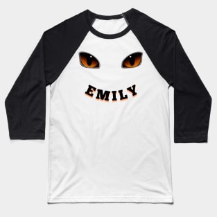 Font Name emily HALLOWEEN Baseball T-Shirt